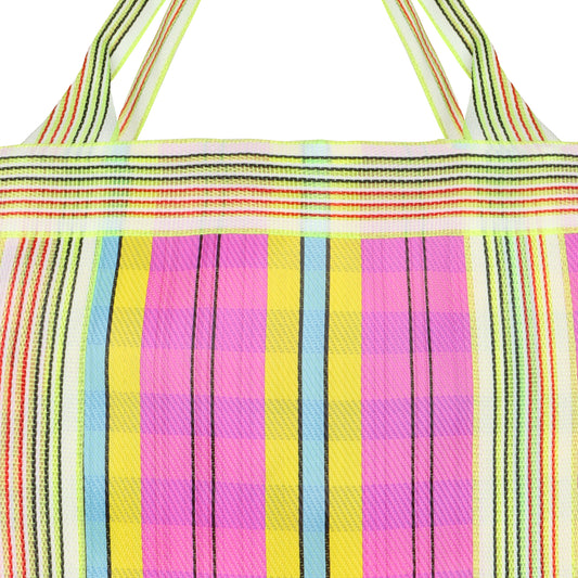 Isla Recyled Nylon XL Shopper Tote - Flamingo Pink Yl