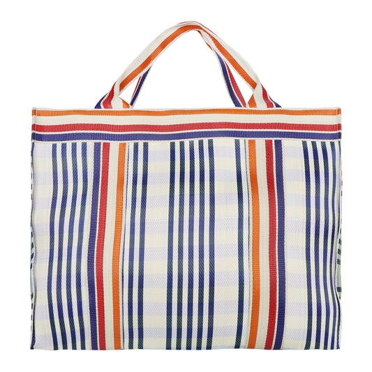 Isla Recyled Nylon XL Shopper Tote - Fair Wind Wh/Bl