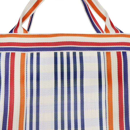 Isla Recyled Nylon XL Shopper Tote - Fair Wind Wh/Bl
