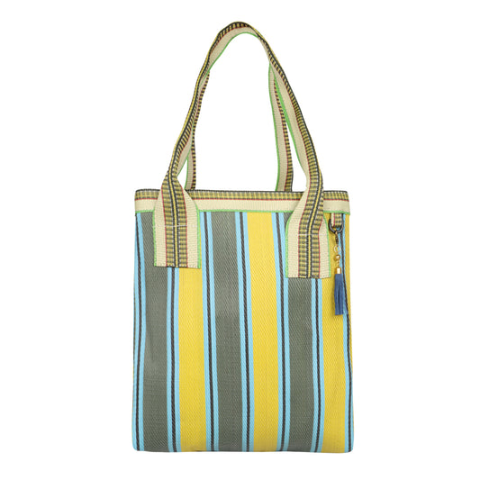 Liana Recyled Nylon Shoulder Bag - Piña Haze Yl/Gr