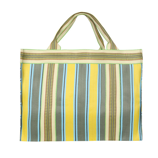 Isla Recyled Nylon XL Shopper Tote - Piña Haze Yl/Gr