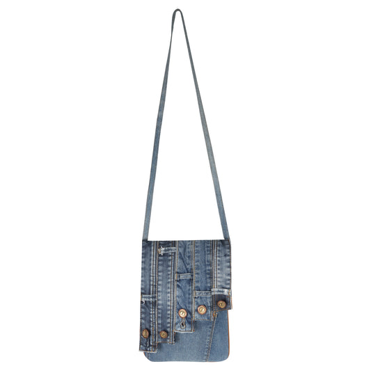 Kris Denim Crossbody Bag