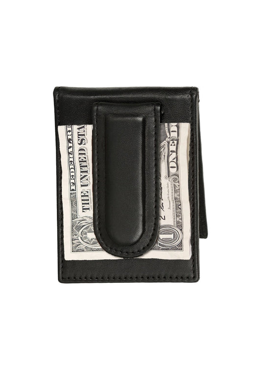 Damien Upcycled Leather Money Clip Wallet