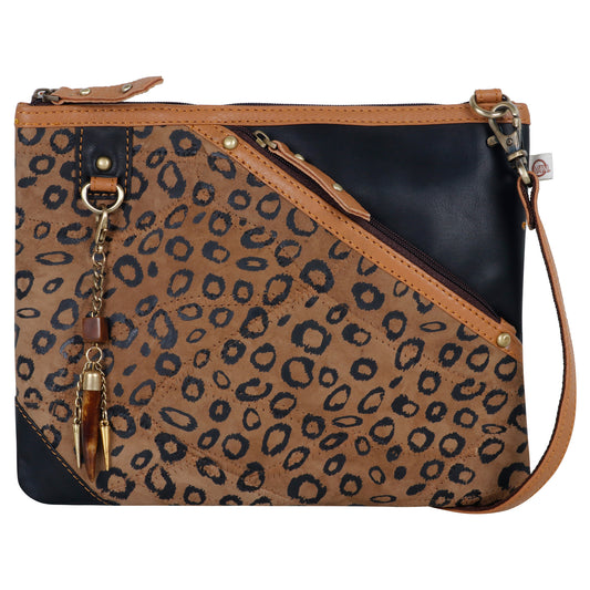 Grayson Wide Cheetah Crossbody