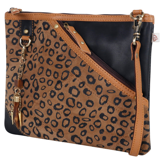 Grayson Wide Cheetah Crossbody