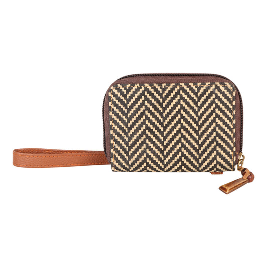 Zip Around Wallet - Herringbone