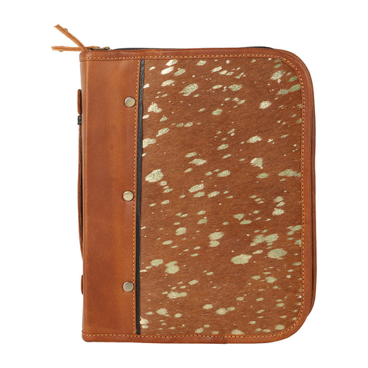 Bible Cover Brown Hairon Medium