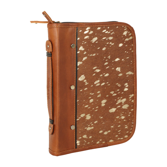 Bible Cover Brown Hairon Medium
