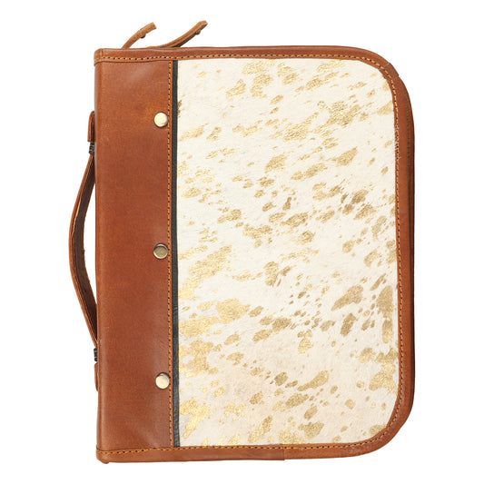 Bible Cover White Hairon Medium