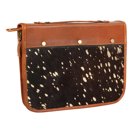 Bible Cover Black Hairon Medium