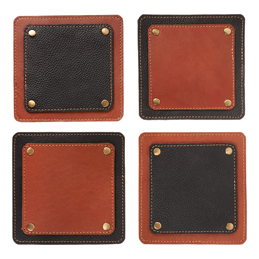 Leather Coaster Set of 4